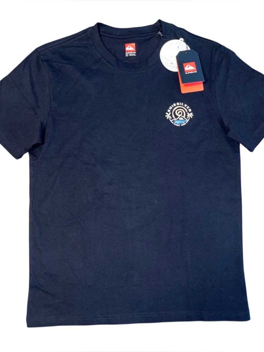 Quiksilver Black Wave Surf Logo Short Sleeve Tee Shirt NWT Men’s Medium